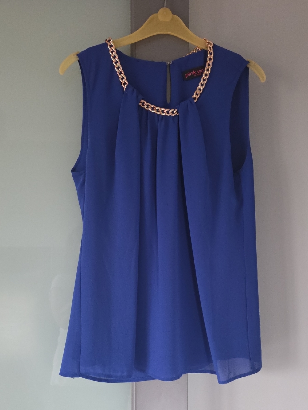 Pink Violet Size M Fully Lined Blouse